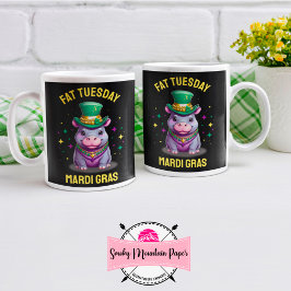 Taza De Café Whimsical Mardi Gras Fat Tuesday Hippo