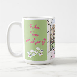 Taza De Café Whimsical Paris and Eiffel Tower MAHJONG