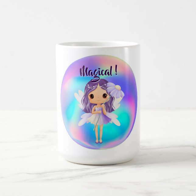 Taza De Café Whimsical Princess Fairy Birthday (Centro)