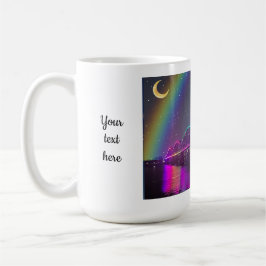 Taza De Café Whimsical rainbow bridge fairy Mug