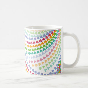 Taza De Café Whimsical Rainbow Heart Sprinkles Mug