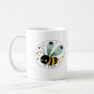 Taza De Café Whimsical Sleepy Bee