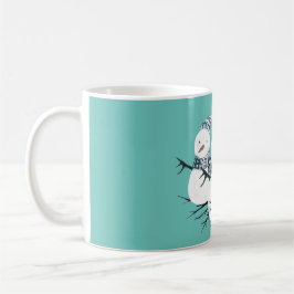 Taza De Café Whimsical Snowmen Trio Personalizado