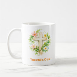 Taza De Café Whimsical Spring Cross Mug - Custom Easter Design