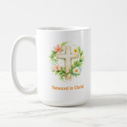 Taza De Café Whimsical Spring Cross Mug - Custom Easter Design
