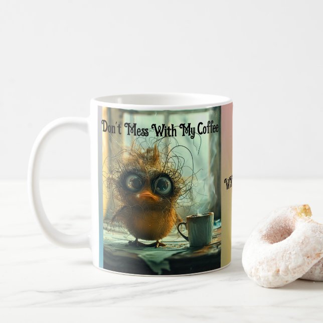 Taza De Café Whimsical Wackadoodle Coffee Cup Personalizable (Con donut)