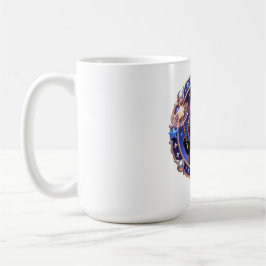 Taza De Café Whimsical Wizard Cat Magical Portrait Art Print