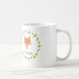 Taza De Café Whimsical Woodland Foxes el Sr. y la Sra. Groom