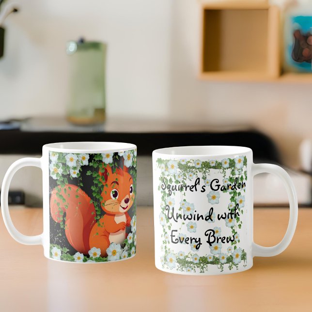 Taza De Café Whimsical Woodland Squirrel Mug (Subido por el creador)