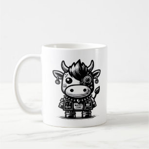 Taza De Café Whimsigog Cyborg Vintage Art Design Classic