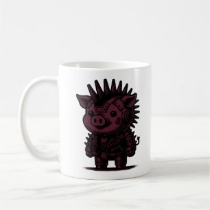 Taza De Café Whimsigoth Cyborg Sloth Vintage Art Design Classic