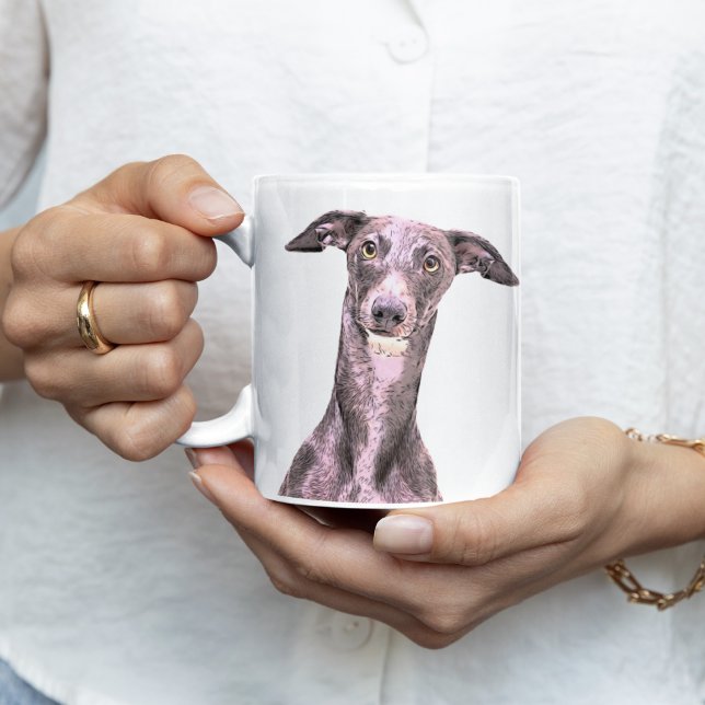 Taza De Café Whippet Dog Business Name Animal Cute (Whippet Dog Coffee Mug Gift )