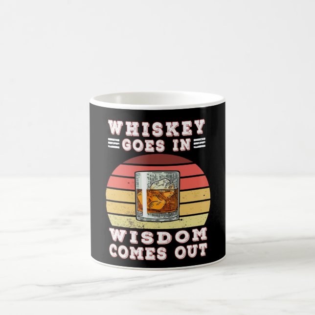 Taza De Café Whiskey sale con sabiduría (Centro)