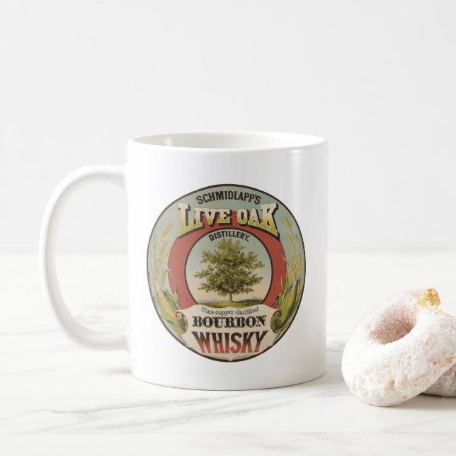 Taza De Café Whisky De Borbón De Cobre Fina. (Con donut)
