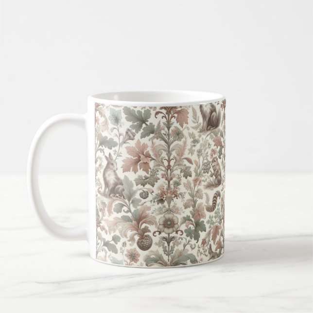 Taza De Café Whispers de Woodland: Elegancia de la naturaleza v (Izquierda)
