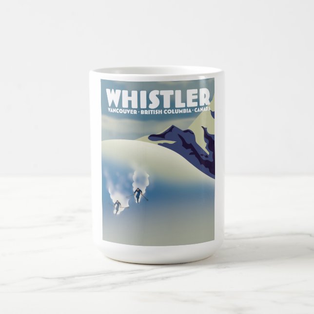 Taza De Café Whistler British Columbia Canada Ski (Centro)