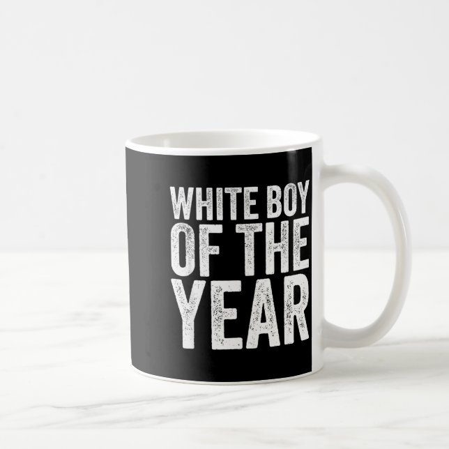 Taza De Café White Boy Of The Year Funny T  (Derecha)