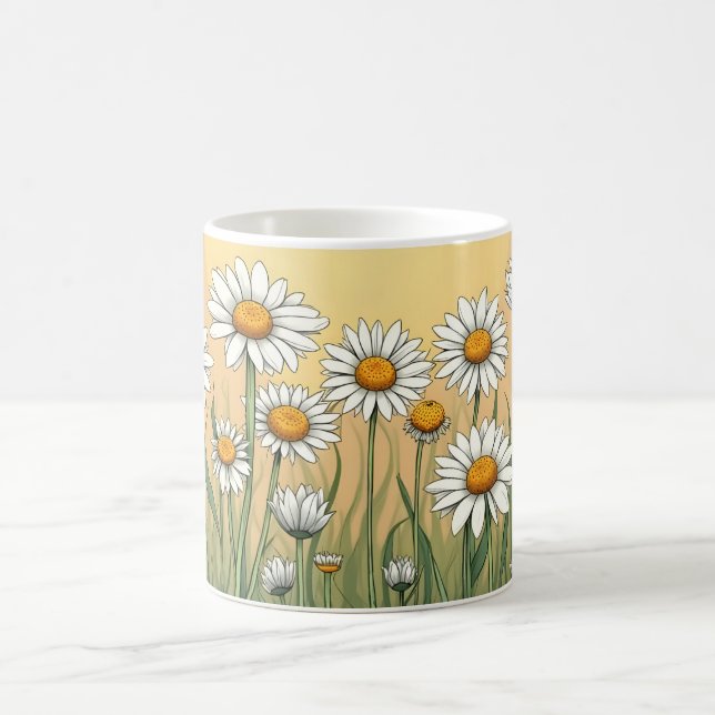Taza De Café White Daisies (Centro)