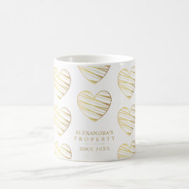 Taza De Café White Heart Best Friends All Occasion Gift
