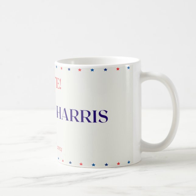 Taza De Café White Kamala Harris Mug (Derecha)