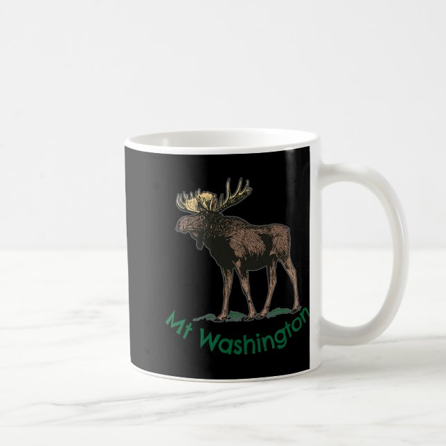 Taza De Café White Mountains Mt Washington New Hampshire Moose  (Derecha)