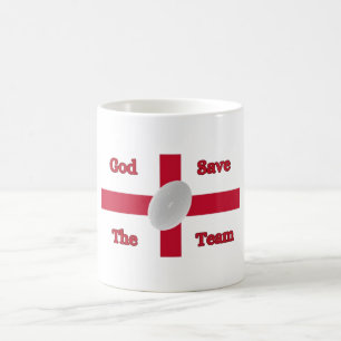 Taza De Café White Mug God Save the Team Drinkware
