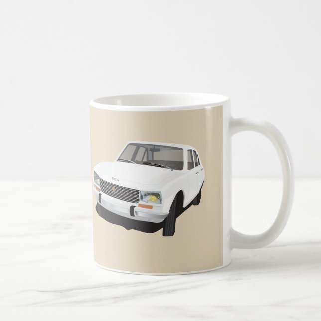 Taza De Café White Peugeot 504 - 2 imágenes - (Derecha)