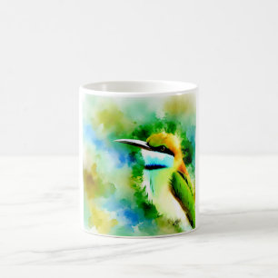Taza De Café White throated Bee eater 251024AREF144 - Watercolo