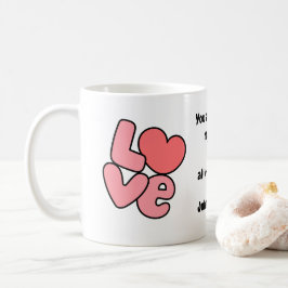 Taza De Café White Valentine's Day Love