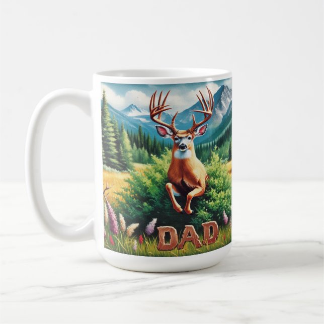 Taza De Café Whitetail Buck Dad (Izquierda)