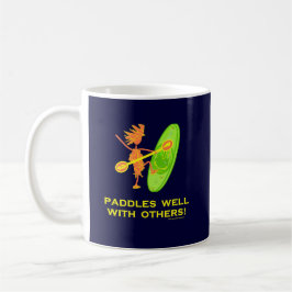 Taza De Café Whitewater Kayak - Gales Bien Con Otros 2