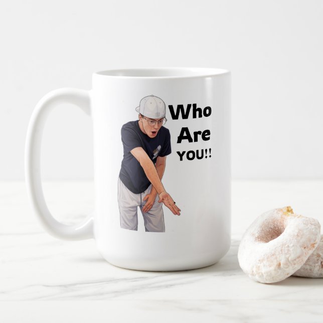 Taza De Café Who are you Cam  (Con donut)