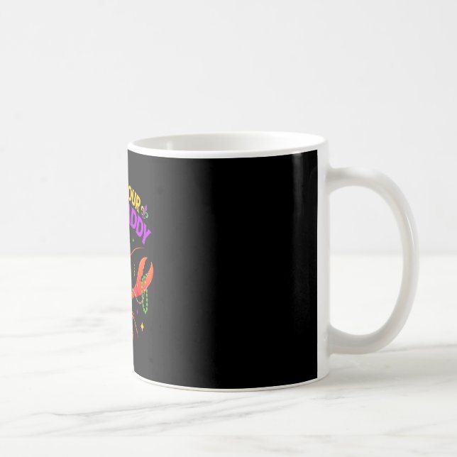Taza De Café Whos Your Crawdaddy Crawfish Jester Beads Funny Ma (Derecha)
