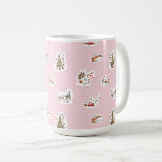 Taza De Café Whoville Christmas Vignette Pattern (Anverso derecho)