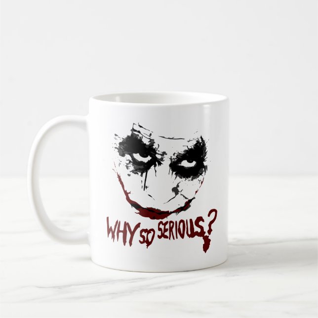 TAZA DE CAFÉ WHY SO SERIOUS? (Izquierda)