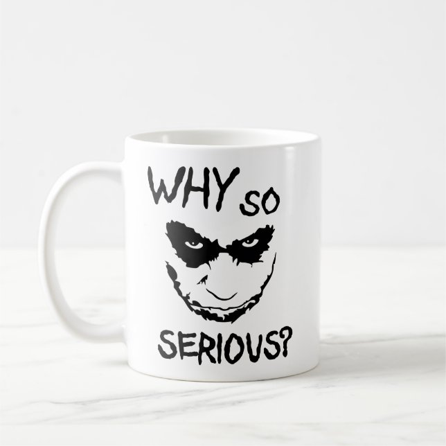 Taza De Café Why So Serious? Creepy Smile (Izquierda)