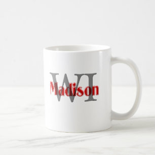 Taza De Café wi de Madison rojos