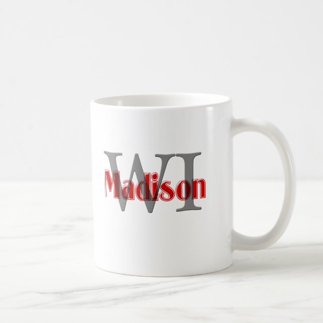 Taza De Café wi de Madison rojos (Derecha)