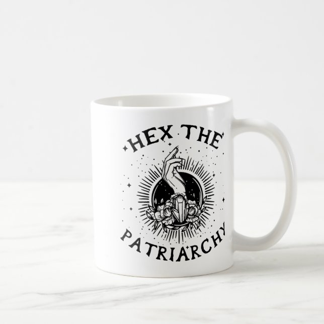 Taza De Café Wicca Witch Hex El patriarcado Bruja (Derecha)