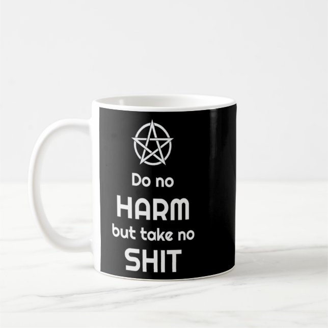 Taza De Café Wiccan Dice Wicca Pagan Coven Witchcraft (Izquierda)