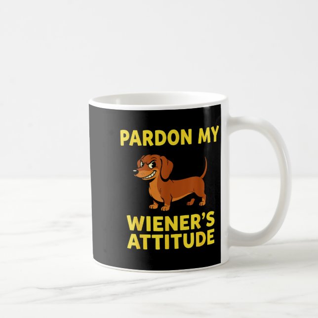 Taza De Café Wiener Dog Dachshund  (Derecha)