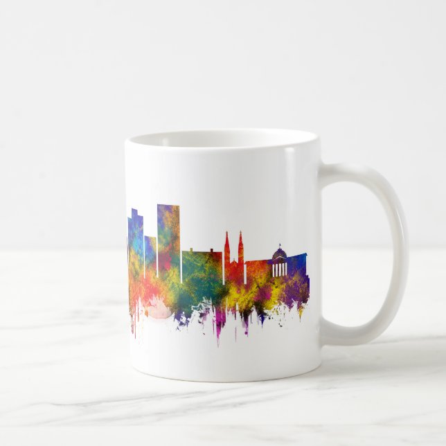Taza De Café Wiesbaden Germany Skyline (Derecha)