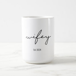 Taza De Café Wifey Cute Script Newown