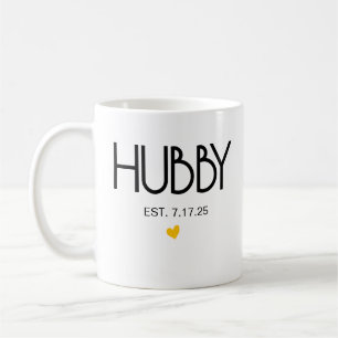 Taza De Café Wifey Hubby Est Mug Set ・ Parejas Mugs