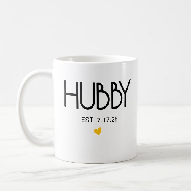 Taza De Café Wifey Hubby Est Mug Set ・ Parejas Mugs (Izquierda)