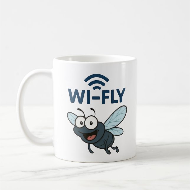 Taza De Café Wifi divertida (Izquierda)