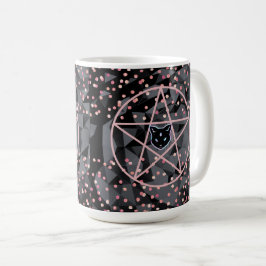 Taza De Café WiizyWitch Magic Witch Cosmic Cat Pentacle Magick