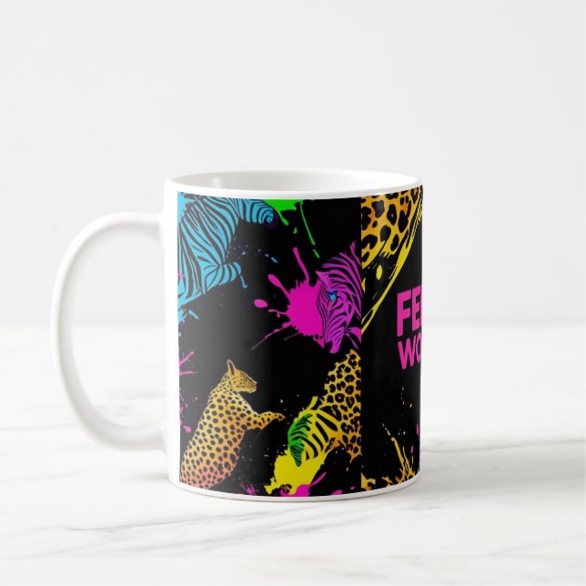 Taza De Café Wild and Feral Woman (Izquierda)