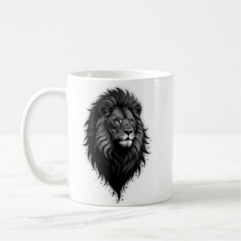 Taza De Café Wild Grace: impresionante retrato de un león