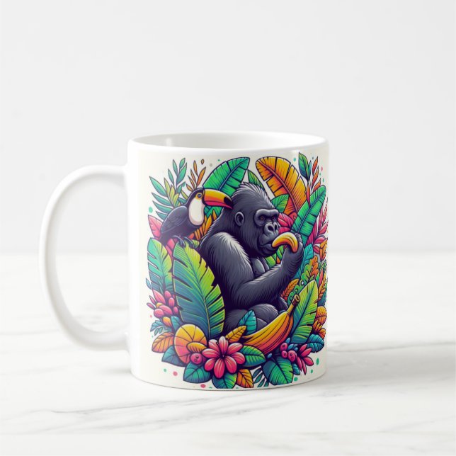 Taza De Café Wild Guay Gorilla Mug (Izquierda)